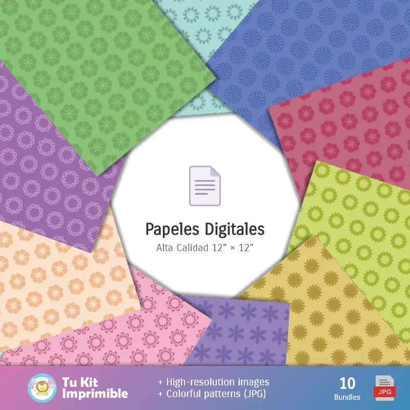 Collages | Patrones y Texturas Jurassic Park - Kits de Scrapbook y Fiestas