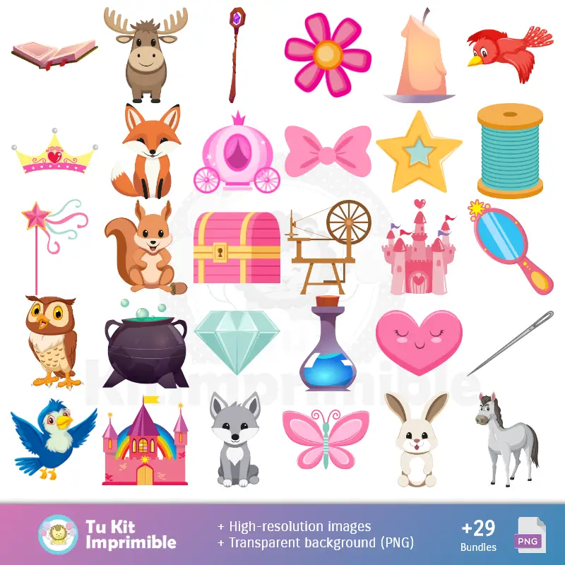 Accesorios | Patrones y Texturas La Bella Durmiente - Kits de Scrapbook y Fiestas