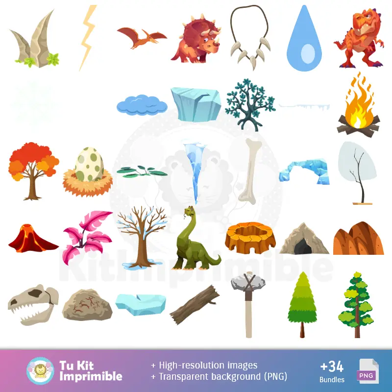 Personajes | Patrones y Texturas La Era de Hielo - Kits de Scrapbook y Fiestas