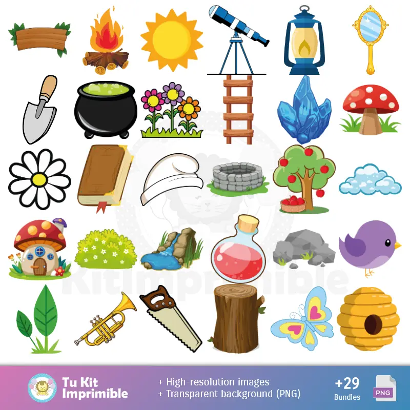 Accesorios | Patrones y Texturas Los Pitufos - Kits de Scrapbook y Fiestas