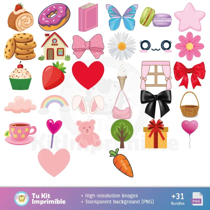 Accesorios | Patrones y Texturas My Melody - Kits de Scrapbook y Fiestas