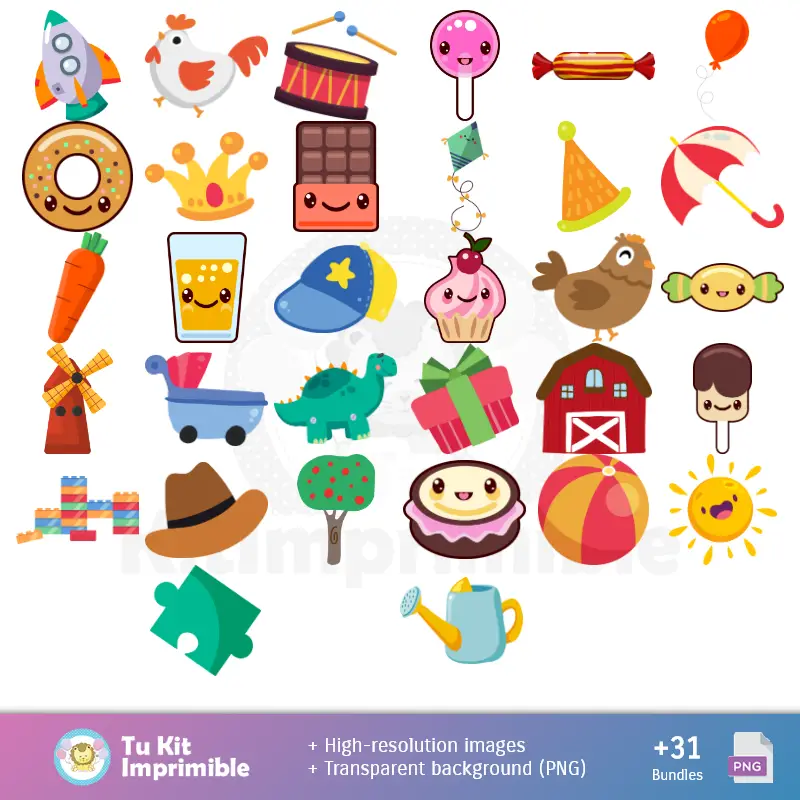 Accesorios | Patrones y Texturas Plim Plim - Kits de Scrapbook y Fiestas