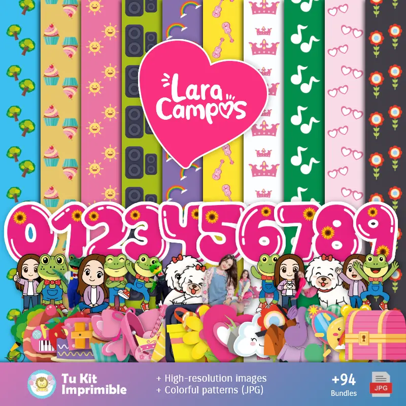 Patrones y Texturas Rene y Lara Campos - Kits de Scrapbook y Fiestas