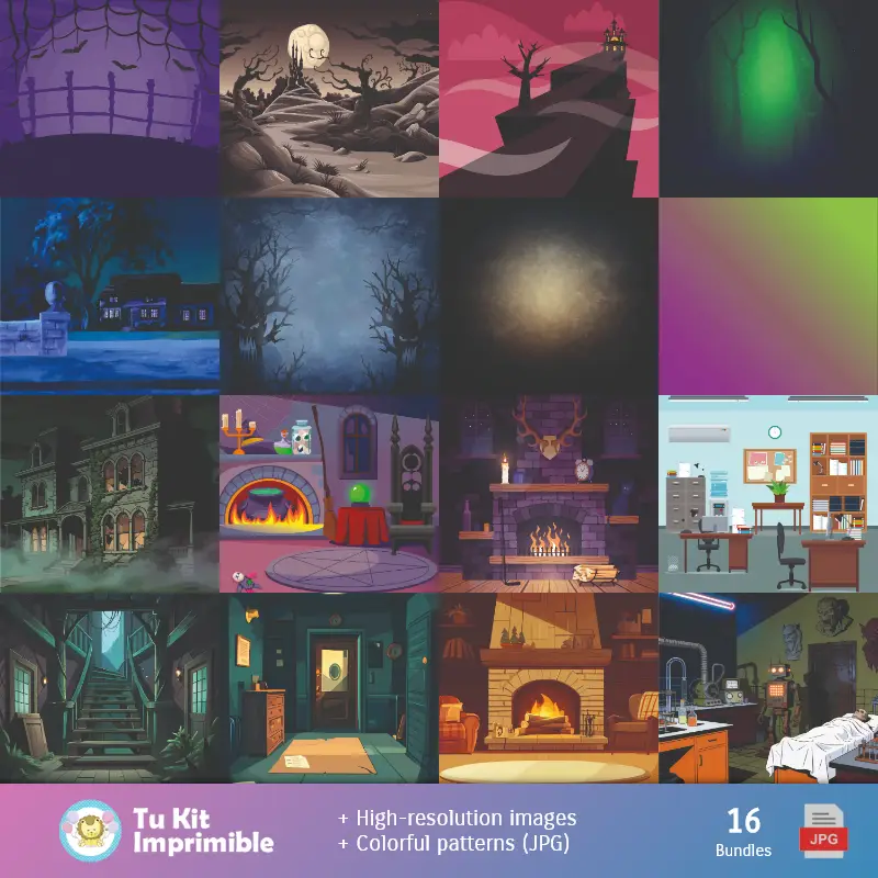 Fondos | Patrones y Texturas Scooby-Doo - Kits de Scrapbook y Fiestas