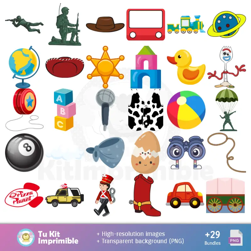 Accesorios | Patrones y Texturas Toy Story - Kits de Scrapbook y Fiestas