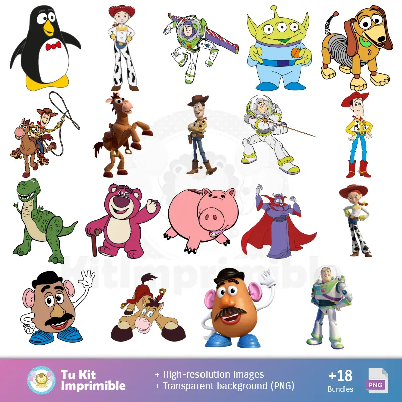 Patrones y Texturas Toy Story - Kits de Scrapbook y Fiestas