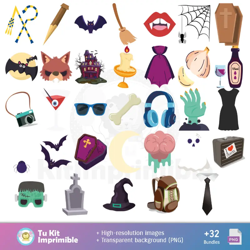 Accesorios | Muster und Texturen Hotel Transvania - Scrapbook und Party Kits