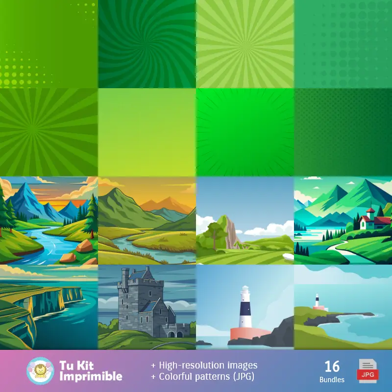 Fondos | Patterns et textures de St. Patrick's Day - Scrapbook et Party Kits