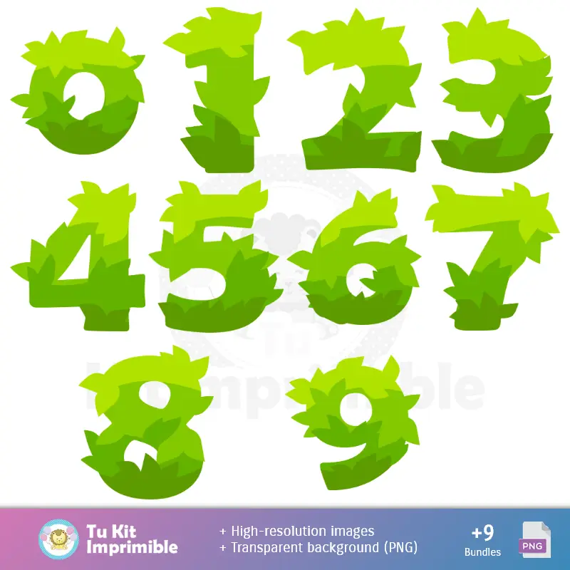 Números Temáticos | Patterns et textures vs Zombies - Cartables et kits pour fêtes