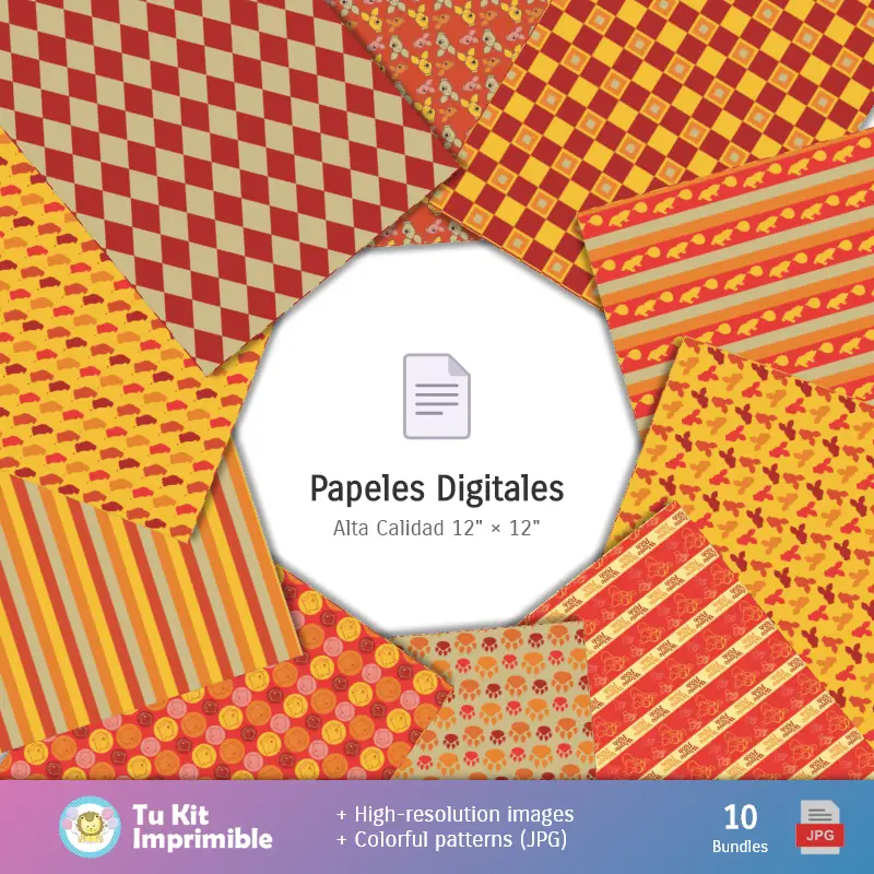 Personajes | Patterns et textures Winnie the Pooh - Scrapbook et kits de fête