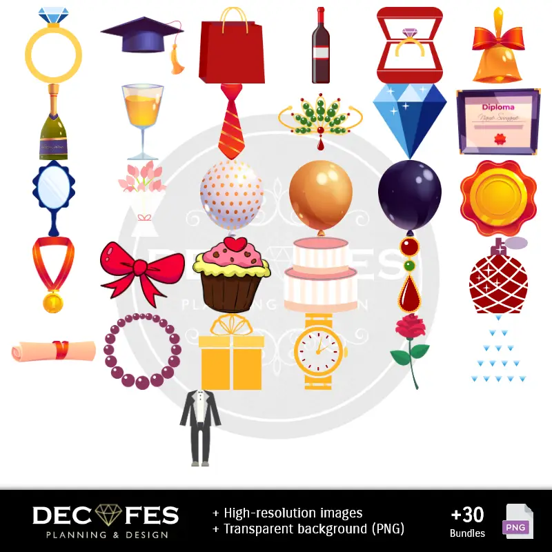 Personajes | Promotion de graduation numérique de papier - Imprimable pour Scrapbook et bricolage