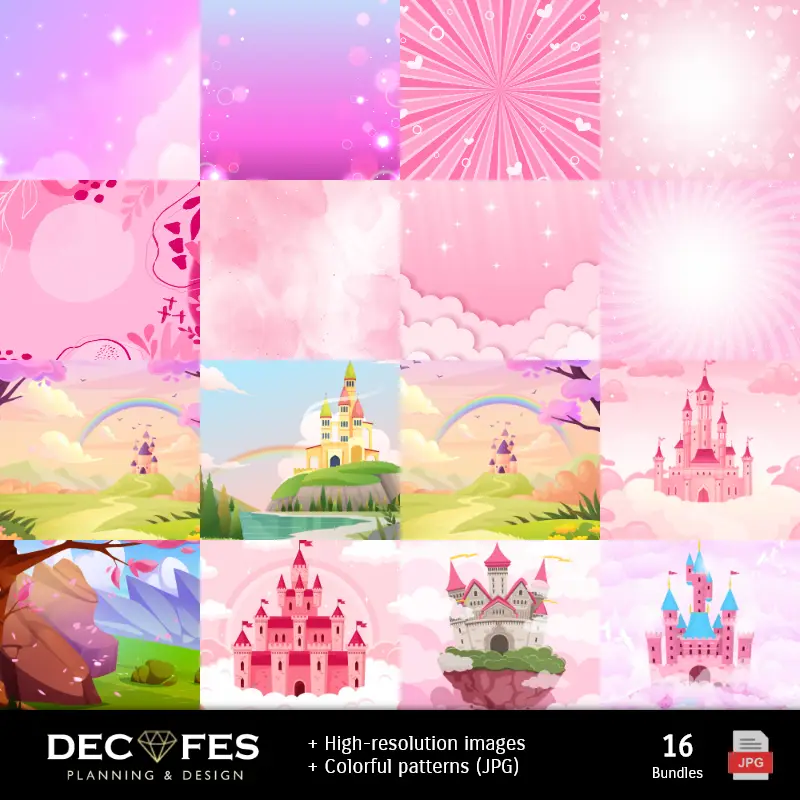 Fondos | Papel Digital Rapunzel - Imprimíveis para Scrapbook e DIY