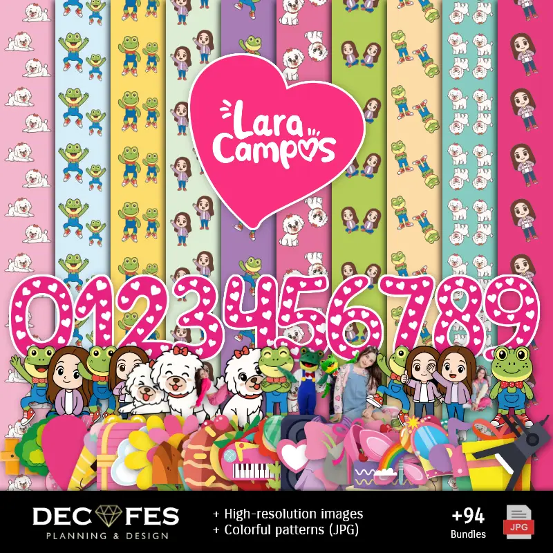 Rene and Lara Campos デジタルペーパー - スクラップブッキングやDIY用の印刷物