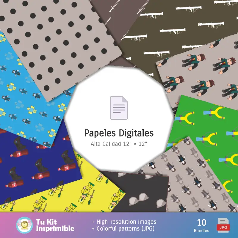 Collages | Modelli Roblox e texture - Scrapbook e kit partito