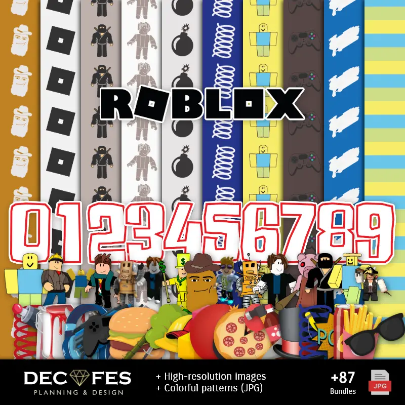 Roblox Scrapbook - Conceptions imprimables pour les manuels