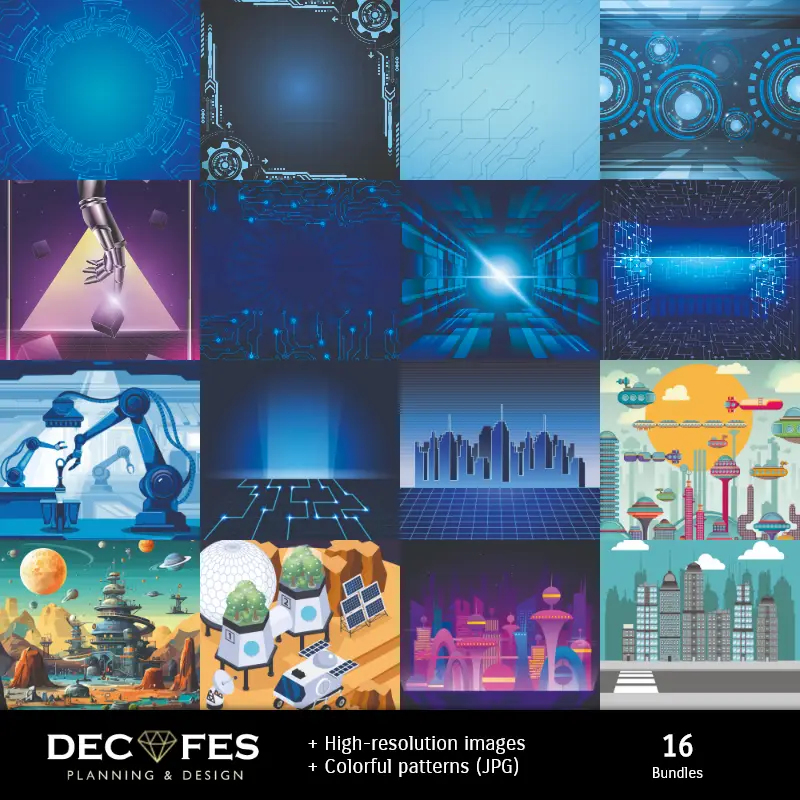 Fondos | Robots Scrapbook - Conceptions imprimables pour les manuels