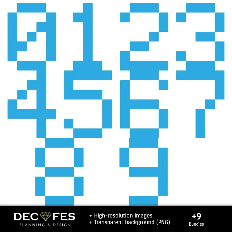 Números Temáticos | Robots Scrapbook - Conceptions imprimables pour les manuels