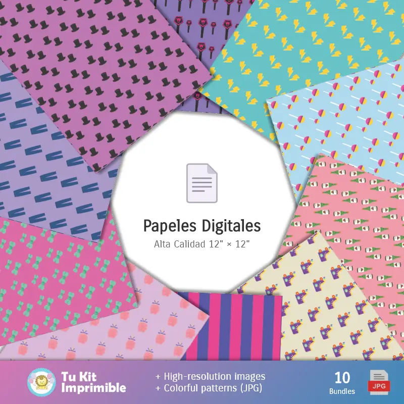 Collages | Наборы для скрапбукинга и вечеринок Saja Boys Patterns and Textures