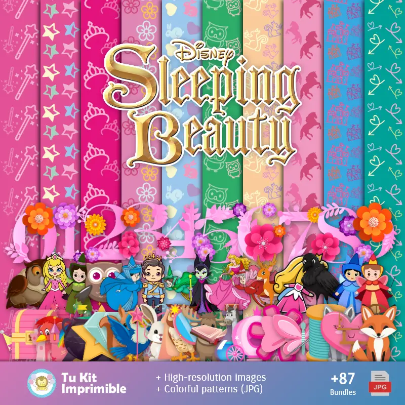 Sfondi di bellezza addormentati - Carte di decorazione digitale