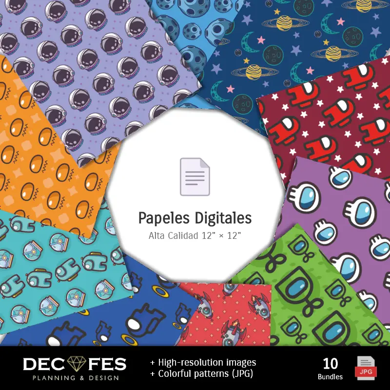 Fondos | Scrapbook Among Us - Diseños Imprimibles para Manualidades