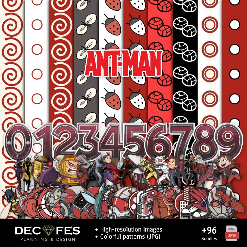 Scrapbook Ant-Man - Diseños Imprimibles para Manualidades