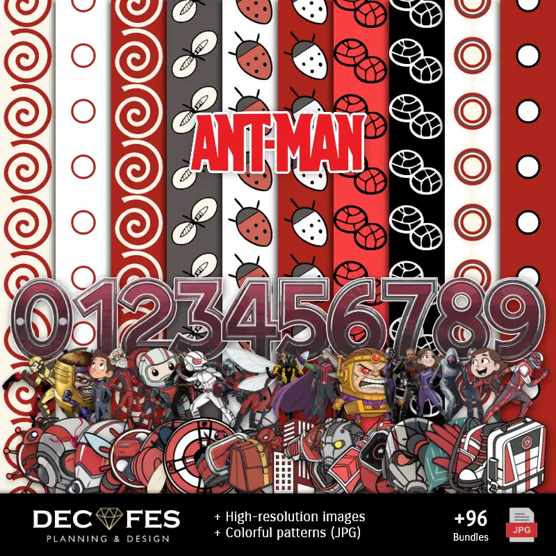 Collages | Scrapbook Ant-Man - Disegni stampabili per manualitÃ