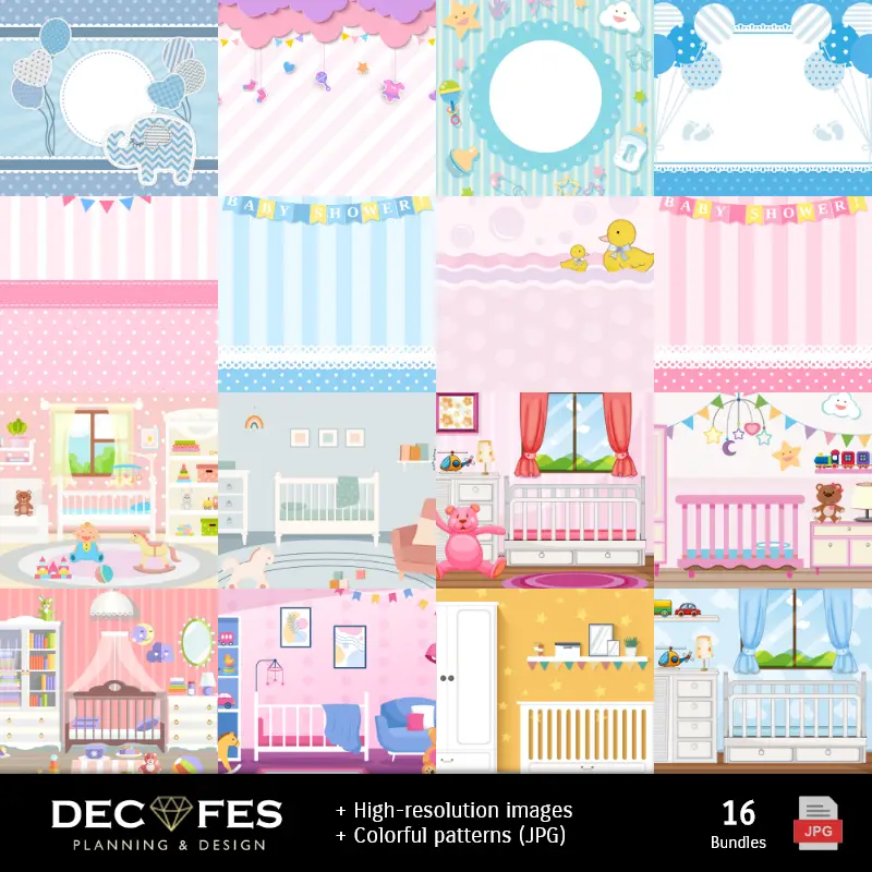 Accesorios | Scrapbook Baby Shower - Diseños Imprimibles para Manualidades