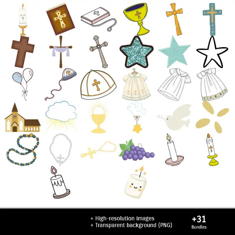 Números Temáticos | Scrapbook Baptize Child - Disegni stampabili per manualitÃ