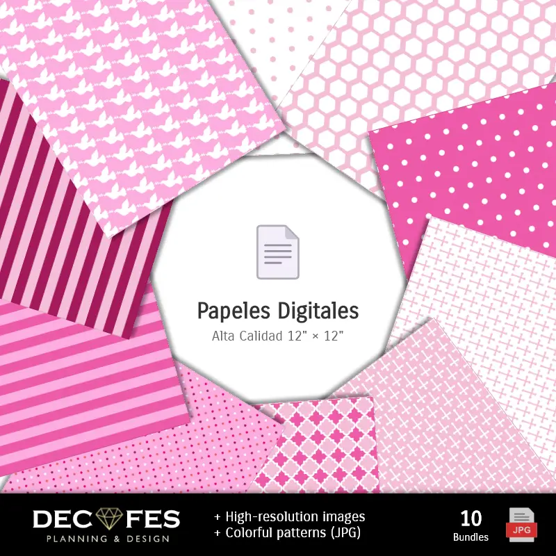 Collages | Scrapbook Baptize Girl - Printable Designs for Manualities