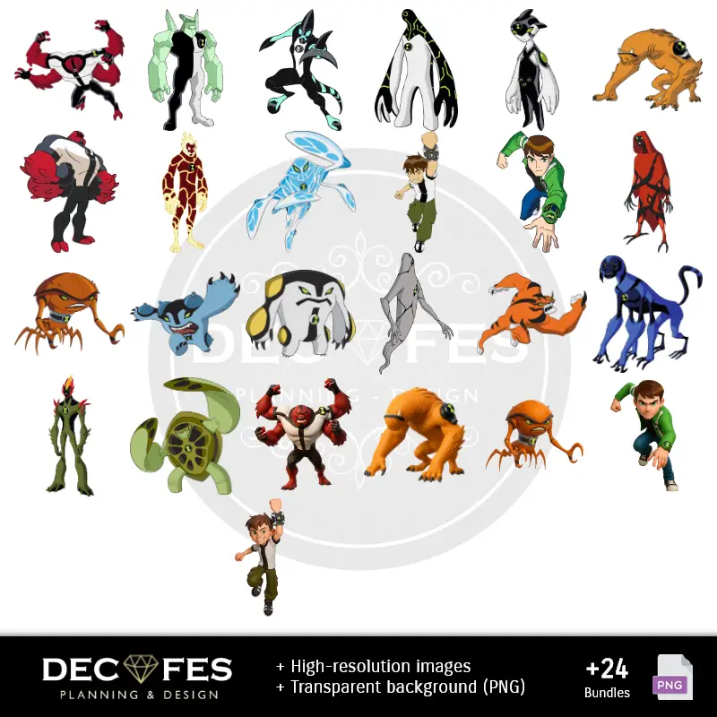 Personajes | Scrapbook Ben 10 - Diseños Imprimibles para Manualidades