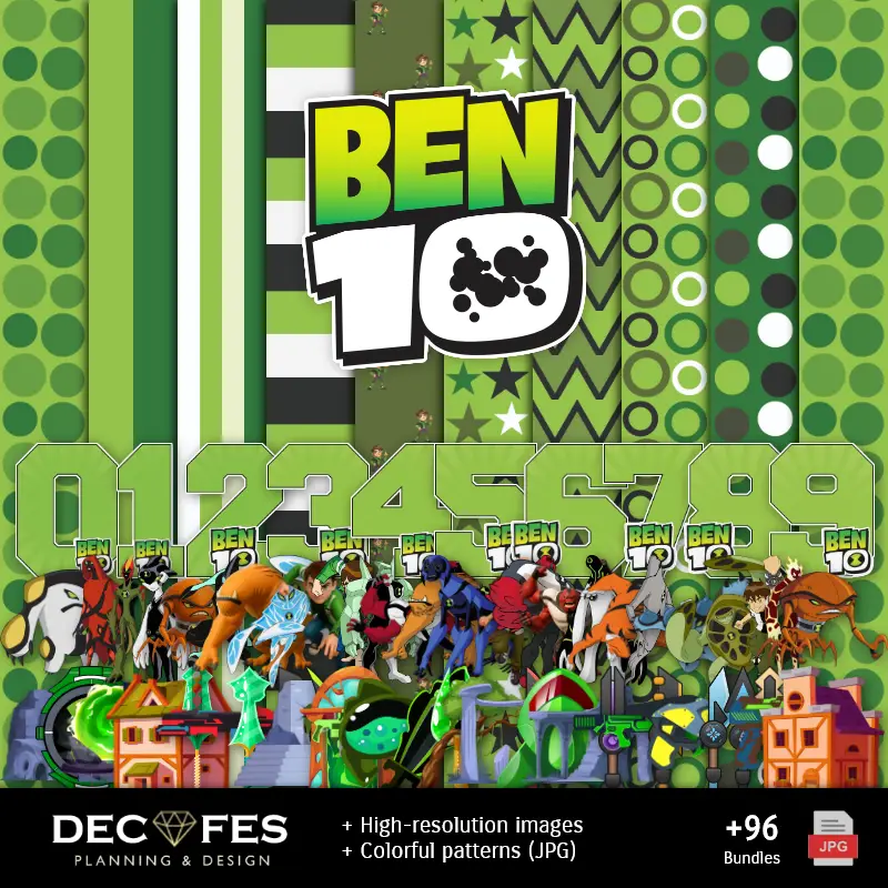 Fondos | Scrapbook Ben 10 - Печатный дизайн для рукописей