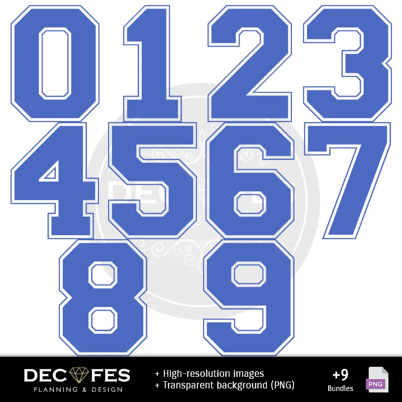 Números Temáticos | Scrapbook Blue Lock - Diseños Imprimibles para Manualidades