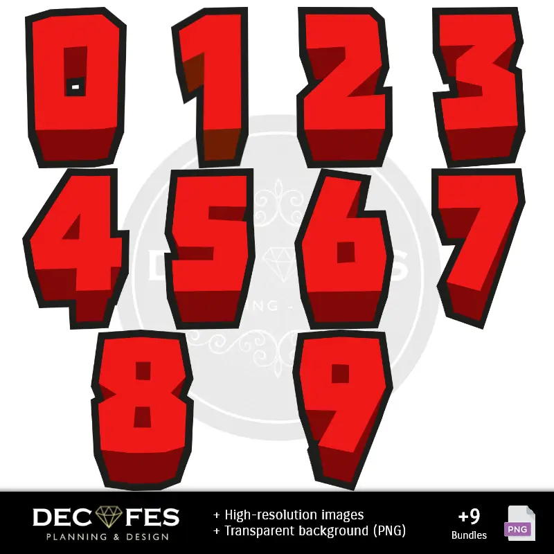 Números Temáticos | Scrapbook Brawl Stars - Conceptions imprimables pour les manuels