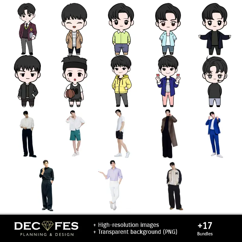 Personajes | 车银优的剪贴簿 - 可打印的手工艺品设计