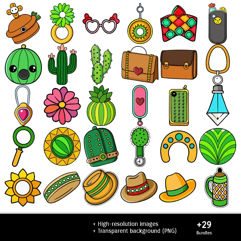 Accesorios | Scrapbook Cactus - Conceptions imprimables pour les manuels