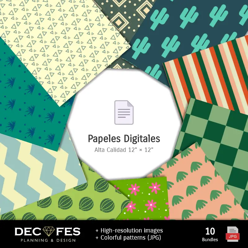 Fondos | Scrapbook Cactus - Disegni stampabili per manualitÃ