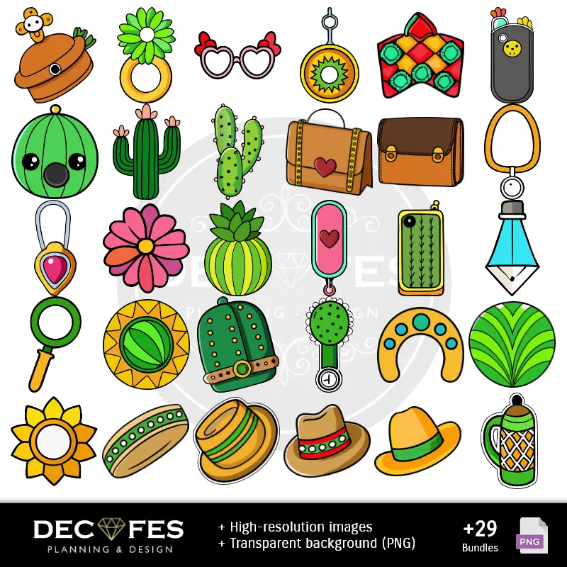 Scrapbook Cactus - Druckbare Designs für Handbücher