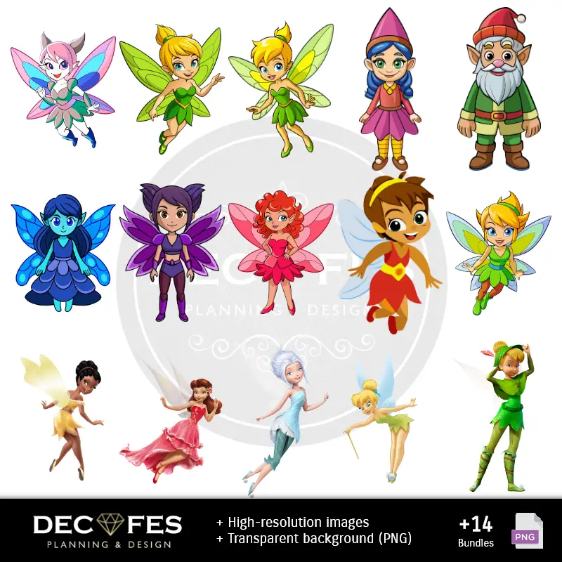 Fondos | Scrapbook Campanita Tinker Bell - Diseños Imprimibles para Manualidades