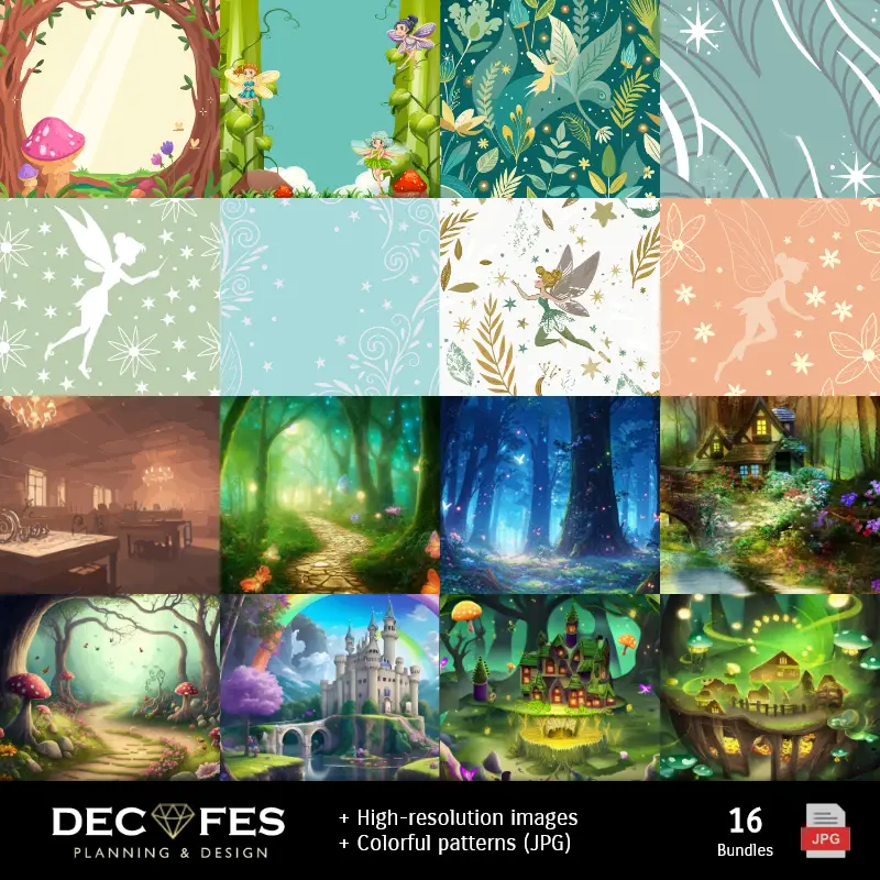 Fondos | Scrapbook Campanita Tinker Bell - Disegni stampabili per manuali