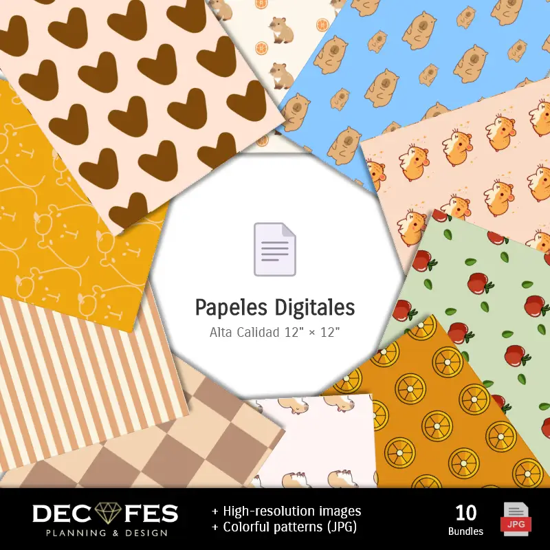 Números Temáticos | Scrapbook Capíbara - Dessins imprimables pour les manuels