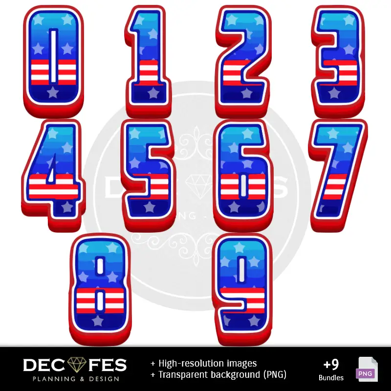 Números Temáticos | Scrapbook Capitán América - Diseños Imprimibles para Manualidades