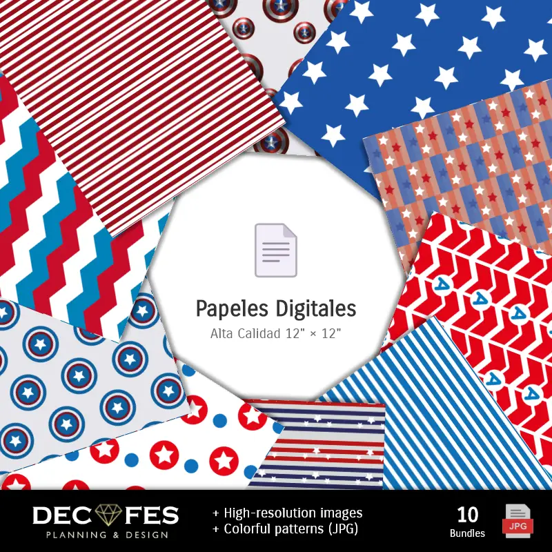 Collages | Scrapbook Captain America - Disegni stampabili per manualitÃ