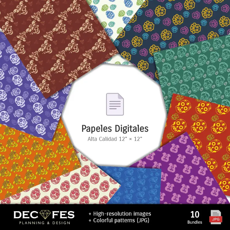 Collages | Скрапбук Catrinas Day of the Dead - Printable Designs for Manualities