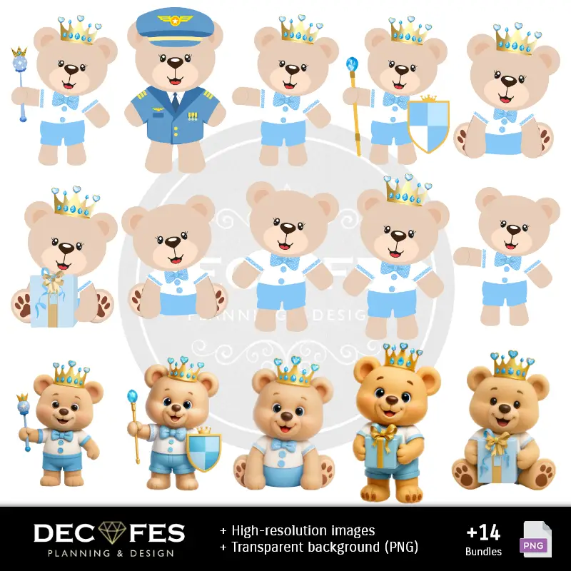 Personajes | Scrapbook Célestial Prince Bear - Dessins imprimables pour les manuels