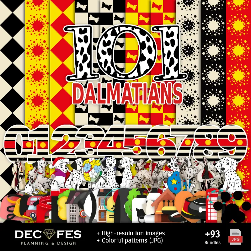 Personajes | Scrapbook Dalmatas - Conceptions imprimables pour les manuels