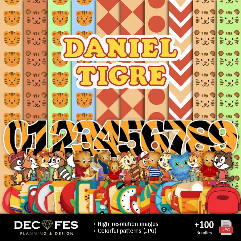 Personajes | Scrapbook Daniel el Tigre - Disegni stampabili per manualitÃ
