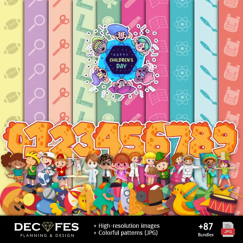 Scrapbook Día del Niño - Diseños Imprimibles para Manualidades