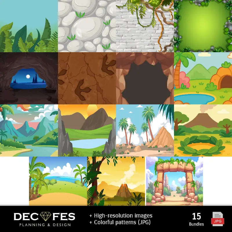 Fondos | Scrapbook Dinosaurios - Diseños Imprimibles para Manualidades