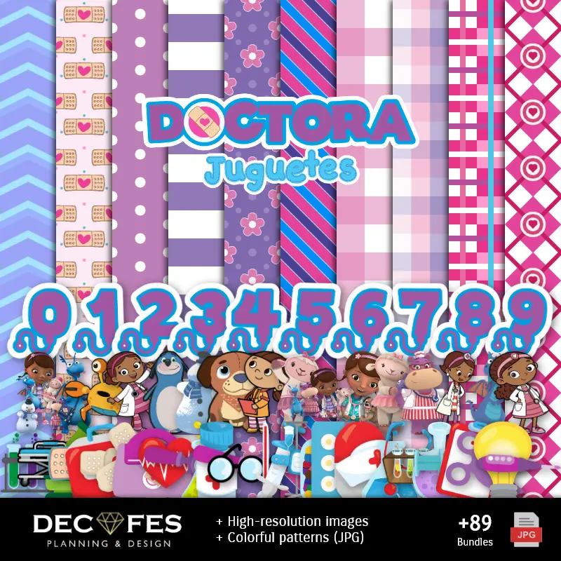 Scrapbook Doctor Toys - Disegni stampabili per manualitÃ