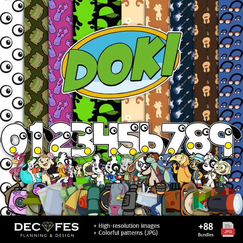 Scrapbook Doki - Conceptions imprimables pour les manuels